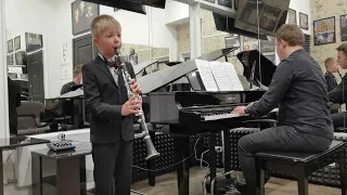 Пуговкин Григорий, 8 лет, кларнет. ЦМШ при МГК им. П.И.Чайковского. "Престо" Дж. Пешетти.