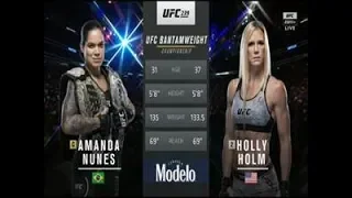 Full Fight Amanda Nunes vs Holly Holm