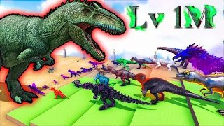 Lv1M Vanilla Giga VS Mod Dinosaurs| ARK Mod Battle Ep.306
