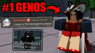 What The BEST GENOS PLAYER LOOKS LIKE.. | The Strongest Battlegrounds Roblox