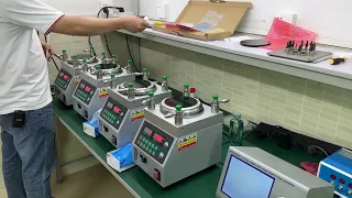 How to use Fiber Polishing Machine to polish Fiber Connector End-face w fiber polishing film & pad?