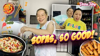 COOKING TIME! CHICKEN SOPAS AND LUMPIANG SHANGHAI FOR LUNCH | DIVINE TETAY