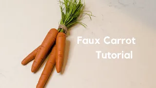 How to make faux carrots #fakefood #fauxfoods