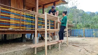 The process of completing storage cabinets and making bamboo shoot drying racks - farm life