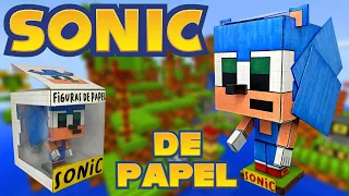 Como hacer a SONIC Pixel 3D con CAJA papercraft