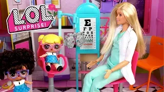 Barbie Doll LOL Family Baby Goldie Gets Eye Glasses