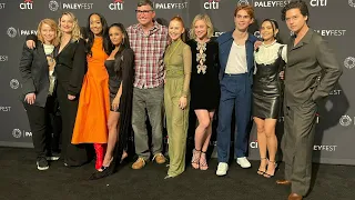 Camila Mendes, Cole Sprouse and Lili Reinhart attend the Riverdale PaleyFest event in Los Angeles