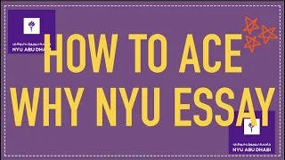 HOW TO WRITE  WHY NYU ESSAY (WORST MISTAKES)