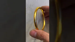 MAKING A PURE 24K GOLDEN BANGLE FROM OLD GOLD #shortvideo #trending #viral #shots #shorts #video