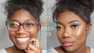 Pride Rainbow Makeup Look 🌈 | Trying TikTok Makeup Trend + Trying New Makeup | Pride Month