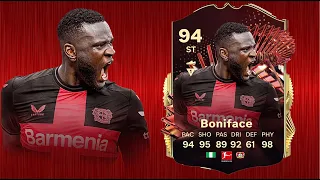 FC 24: VICTOR BONIFACE 94 TOTS CHAMPIONS PLAYER REVIEW I FC 24 ULTIMATE TEAM