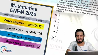 ENEM 2020 | Questão 177 (prova amarela) | Antônio, Joaquim e José são sócios de uma empresa [...]