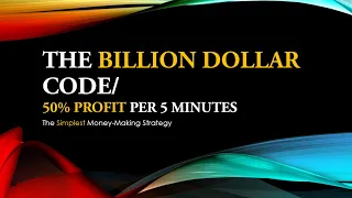 MikeMoney Fx The Billion Dollar Code 50 Percent profit Per 5 Minutes