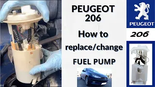 2001 Peugeot 206 Fuel pump replacement. How to change Peugeot 206 gasoline feed pump