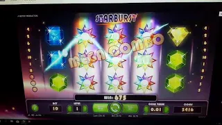 Starburst big win from 10p spin