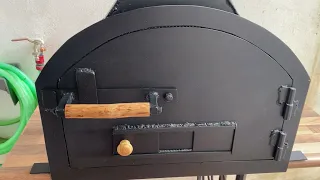 Puerta de hierro para horno de leña