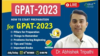 GPAT 2023 | HOW TO START PREPARATION FOR GPAT 2023