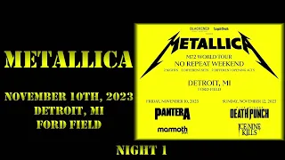 Metallica - November 10th, 2023 - Detroit, MI - Ford Field (Night 1) (Best Audio)