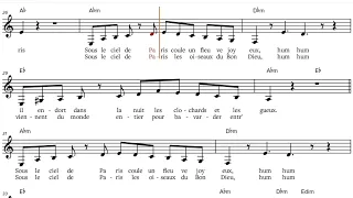 Sous Le Ciel De Paris - Edith Piaf, Eb-Instrument Play-along