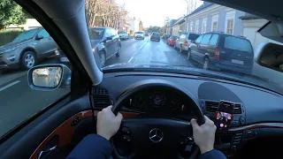Mercedes E220 CDI Driving (W211) POV Driving GoPro
