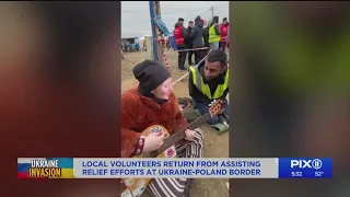 Local volunteers return from assisting relief efforts in Ukraine