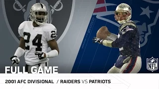 2001 AFC Divisional Round: Raiders vs. Patriots | "Tuck Rule Game" | NFL Full Game