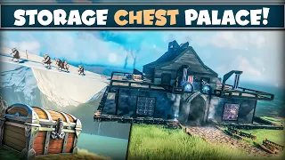 Storage Chest Palace! | House Build | VALHEIM