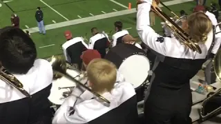 Trombone player gets lit at football game @West Texas A&M University