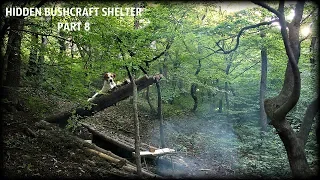 SECRET BUSHCRAFT SHELTER HIDDEN UNDERGROUND - Part 8 - Bush Table with GRILL- HD Video