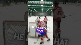 He liked that spot…it’s ok I like it too #hockey #goalie #micdup