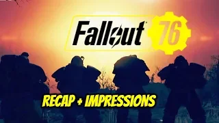 FALLOUT 76 E3 2018 RECAP + MY IMPRESSIONS - Fallout 76