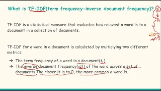 19. what is Term Frequency - Inverse Document Frequency (TFIDF) in Information Retrieval System