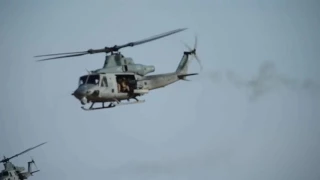 War | UH-1Y VENOM URBAN CLOSE AIR SUPPORT - LIVE FIRE EXERCISE