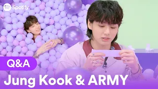 Jung Kook dives into a ball pit to answer ARMY’s burning questions | Spotify Ball-terview Teaser