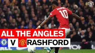 Rashford Free Kick | All The Angles | Chelsea 1-2 Manchester United | Carabao Cup