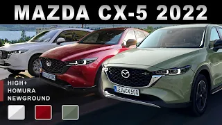 New Mazda CX-5 2022 Facelift - Deep Review of Three Model Trims: CX5 High+, Homura & Newground