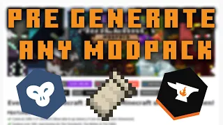 How to Pre Generate ANY Minecraft Modpack [No Lag!]