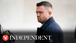 Tommy Robinson arrives at court after arrest at antisemitism march in London