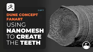 Dune Concept FanArt: Using NanoMesh to create the teeth