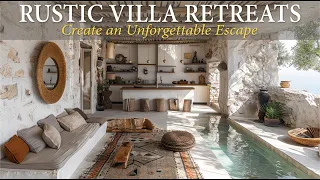 Exploring Interior - Exterior Rustic Villa Retreats : Blending Comfort and Nature