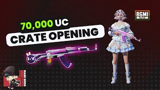 BGMI New akm bunny crate opening 70,000 uc crate opening