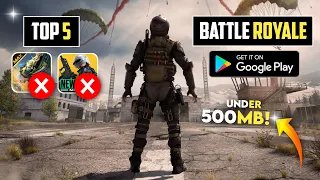 Top 5 Best Battle Royale Games For Android Under 500MB | High Graphics (Online/Offline)