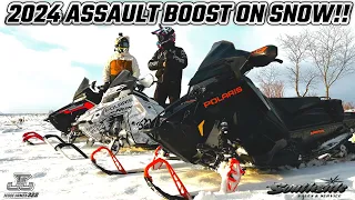 2024 POLARIS ASSAULT BOOST FIRST RIDE! WHAT DO I THINK ABOUT THIS CROSSOVER SLED?!