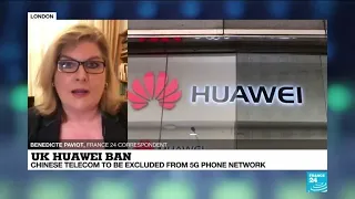 Chinese telecom Huawei to be excluded from UK 5G phone network