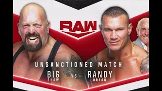 [2020.7.21 GWE Raw] Randy Orton vs Big Show (Unsanctioned match)