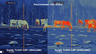 СРАВНЕНИЕ МАТРИЦ ТЕПЛОВИЗОРОВ GUIDE TU451 LRF vs TU651 LRF