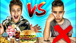 ESSEN vs KEIN ESSEN CHALLENGE (hungrig) | CRASHBROS2