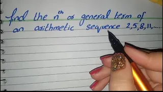 Find general term of Arithmetic sequence 2,5,8,11,...