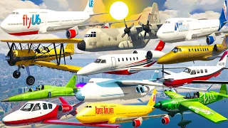 GTA V: Every Airplanes Spring Best Extreme Longer Crash and Fail Compilation (60FPS)