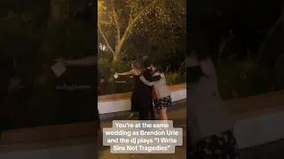 Brendon and Sarah Urie at Mike Naran's wedding, Oct. 19, 2023. video by mathiasleo35